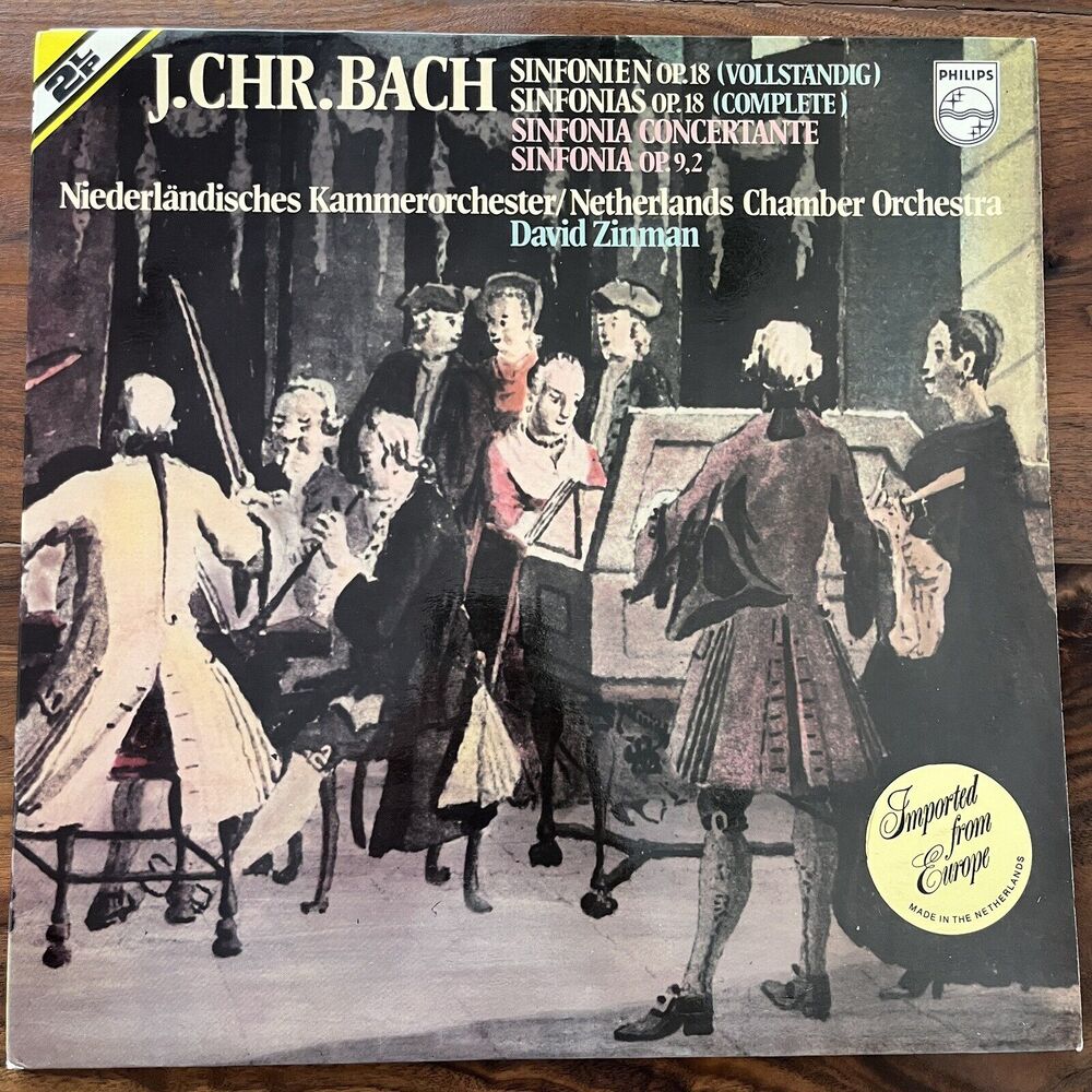 Johann Christian Bach Sinfonien Op. 18 2xLP Gatefold 1976 Philips 6780 025